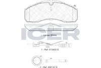 ICER 141499203 - Juego de pastillas de freno