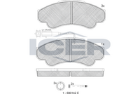 ICER 141522066 - Juego de pastillas de freno