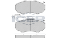 ICER 141523 - Juego de pastillas de freno