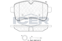 ICER 141837 - Juego de pastillas de freno