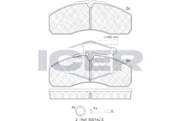 ICER 141889 - Juego de pastillas de freno