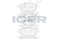 ICER 141953 - Lado de montaje: Eje delantero<br>Número de PR: 2E3<br>año construcción desde: 01/2020<br>Ancho [mm]: 135,7<br>Altura [mm]: 72<br>Espesor [mm]: 17,9<br>Contacto avisador de desgaste: con contacto avisador de desgaste<br>Artículo complementario/Información complementaria: con accesorios<br>Número de WVA: 26268<br>Sistema de frenos: CBI<br>Peso [kg]: 2,28<br>Nº de información técnica: T2893<br>