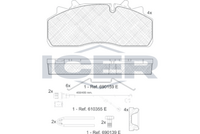 ICER 151623066 - Juego de pastillas de freno