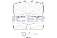 ICER 151640 - Juego de pastillas de freno