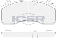 ICER 151977 - Juego de pastillas de freno