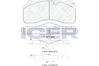 ICER 151977222 - Juego de pastillas de freno