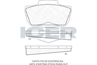 ICER 180079 - Juego de pastillas de freno