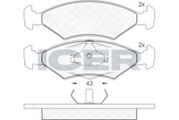 ICER 180329 - Juego de pastillas de freno