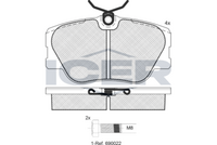 ICER 180510700 - Juego de pastillas de freno