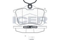 ICER 180697703 - Lado de montaje: Eje trasero<br>Ancho [mm]: 87<br>Altura [mm]: 53<br>Espesor [mm]: 17,2<br>Contacto avisador de desgaste: no preparado para indicador de desgaste<br>Artículo complementario / información complementaria 2: con tornillos pinza freno<br>Artículo complementario/Información complementaria: con accesorios<br>Número de WVA: 23554<br>Sistema de frenos: Lucas<br>Peso [kg]: 1<br>Nº de información técnica: T5075<br>