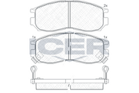 ICER 180771 - Juego de pastillas de freno