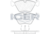 ICER 180883 - Juego de pastillas de freno
