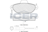 ICER 180953 - Juego de pastillas de freno