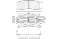 ICER 180981 - Juego de pastillas de freno