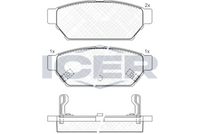 ICER 180982 - Juego de pastillas de freno