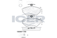 ICER 180987700 - Juego de pastillas de freno