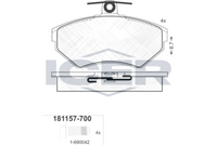 ICER 181157700 - Juego de pastillas de freno
