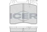 ICER 181158 - Juego de pastillas de freno