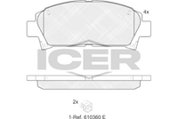 ICER 181169 - Juego de pastillas de freno