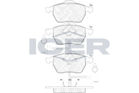 ICER 181191 - Juego de pastillas de freno