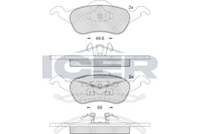 ICER 181264 - Juego de pastillas de freno