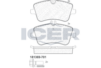 ICER 181369-701 - Juego de pastillas de freno