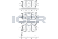 ICER 181509 - Juego de pastillas de freno