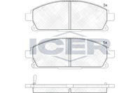 ICER 181521200 - Juego de pastillas de freno