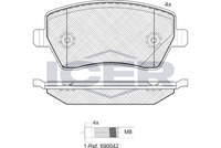 ICER 181534700 - Lado de montaje: Eje delantero<br>Dinámica de frenado / conducción: para vehículos con ESP<br>Ancho 1 [mm]: 155,2<br>Ancho 2 [mm]: 155,3<br>Altura 1 [mm]: 59,4<br>Altura 2 [mm]: 64,7<br>Espesor [mm]: 18<br>Contacto avisador de desgaste: no preparado para indicador de desgaste<br>Número de WVA: 24914<br>Sistema de frenos: Teves<br>Nº art. de accesorio recomendado: 8DZ 355 201-211<br>Peso [kg]: 1,7<br>Nº de información técnica: T1894<br>