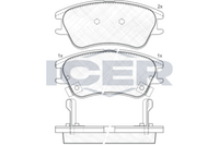 ICER 181557 - Juego de pastillas de freno