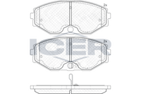 ICER 181568 - Juego de pastillas de freno