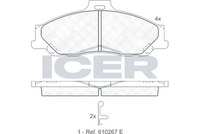 ICER 181580 - Juego de pastillas de freno