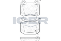ICER 181634 - Juego de pastillas de freno