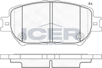 ICER 181689 - Juego de pastillas de freno