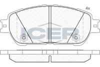 ICER 181690 - Juego de pastillas de freno