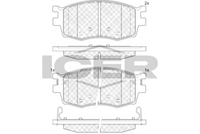 ICER 181711 - Juego de pastillas de freno