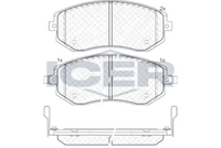 ICER 181717 - Juego de pastillas de freno