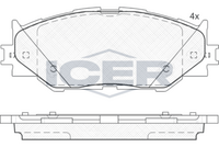 ICER 181750 - Juego de pastillas de freno