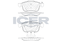 ICER 181772 - Juego de pastillas de freno