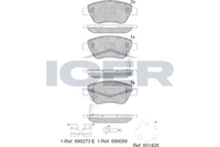 ICER 181810-203 - Juego de pastillas de freno