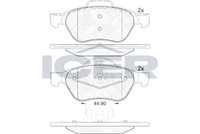 ICER 181860 - Juego de pastillas de freno