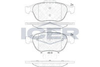 ICER 181861 - Juego de pastillas de freno