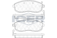 ICER 181882 - Juego de pastillas de freno
