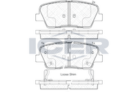 ICER 181954 - Lado de montaje: Eje trasero<br>Equipamiento de vehículo: para vehículos con freno de estacionamiento electrónico<br>Ancho [mm]: 110,9<br>Altura [mm]: 46,5<br>Espesor [mm]: 16<br>Contacto avisador de desgaste: con avisador acústico de desgaste<br>Artículo complementario/Información complementaria: con accesorios<br>Número de WVA: 26142<br>Peso [kg]: 1<br>Nº de información técnica: T4188<br>