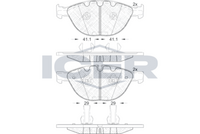 ICER 181972 - Juego de pastillas de freno