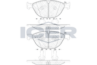 ICER 181973 - Juego de pastillas de freno