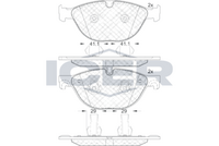 ICER 181980 - Juego de pastillas de freno