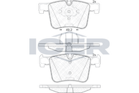 ICER 182020 - Lado de montaje: Eje trasero<br>Suspensión: para vehículos con técnica M<br>Color pinza freno: azul<br>Nº art. de accesorio recomendado: 8DK 355 252-351<br>Ancho [mm]: 71,8<br>Altura [mm]: 88<br>Espesor [mm]: 17<br>Contacto avisador de desgaste: preparado para indicador desgaste<br>Artículo complementario/Información complementaria: con pesos de equilibrio<br>Número de WVA: 25029<br>Sistema de frenos: Brembo<br>Peso [kg]: 1,2<br>Nº de información técnica: T3143<br>