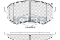 ICER 182182 - Juego de pastillas de freno