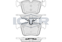 ICER 182214 - Lado de montaje: Eje delantero<br>Nº art. de accesorio recomendado: 8DK 355 252-141<br>Ancho [mm]: 142<br>Altura [mm]: 96<br>Espesor [mm]: 18,9<br>Contacto avisador de desgaste: preparado para indicador desgaste<br>Número de WVA: 22586<br>Sistema de frenos: Brembo<br>Peso [kg]: 2,9<br>Nº de información técnica: T2556<br>